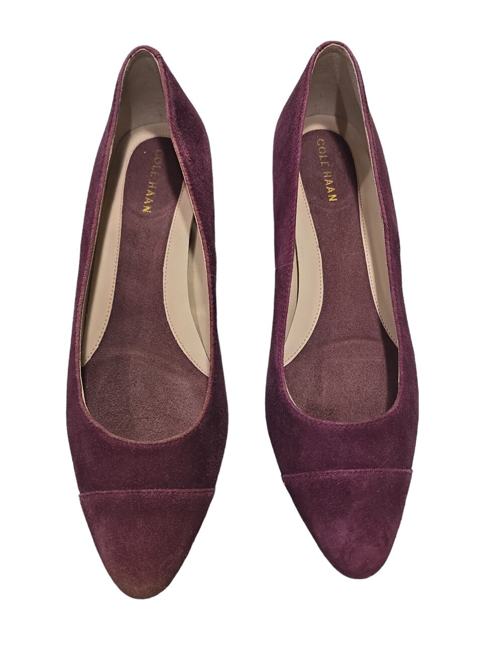 Cole Haan Plum Color Suede Shoes